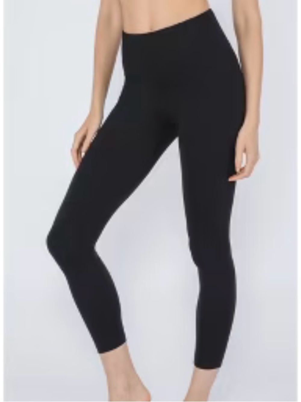 90 Degree By Reflex Black High-Rise Cropped Leggings